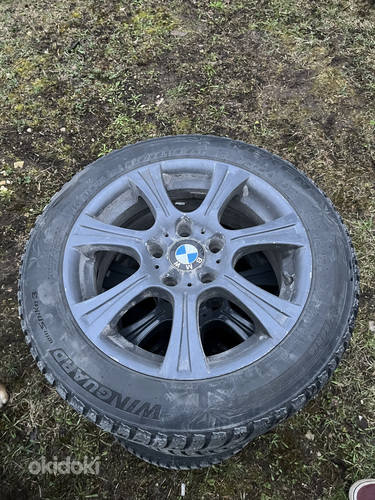 Колеса BMW + шипованные шины (фото #1)
