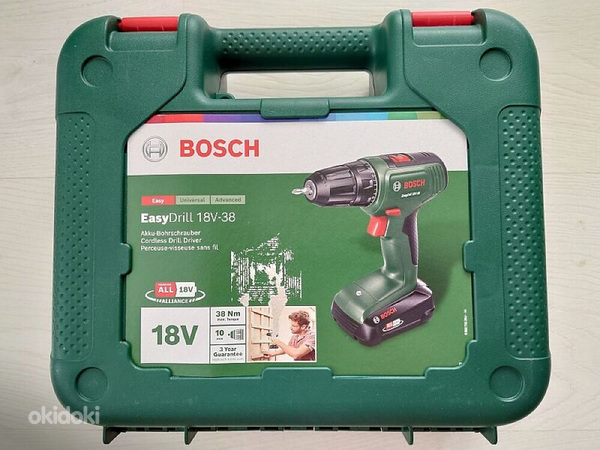 Новая Bosch EasyDrill 18V-38 с аккумулятором и зарядным устройством (фото #2)