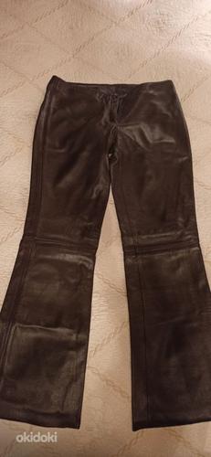 Итальянские брюки, натуральная кожа, размер 36 (фото #4)