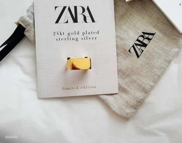 Кольцо Zara из золота 24 карата неиспользованное в оригинальной упаковке (фото #2)