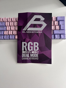 Blackstorm RGB Mech 2 Dual Mode 60% - roosa-lilla (2 foto / 5)