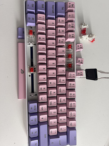 Blackstorm RGB Mech 2 Dual Mode 60% - roosa-lilla (4 foto / 5)