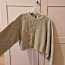 Зеленый укороченный свитер (фото #1)