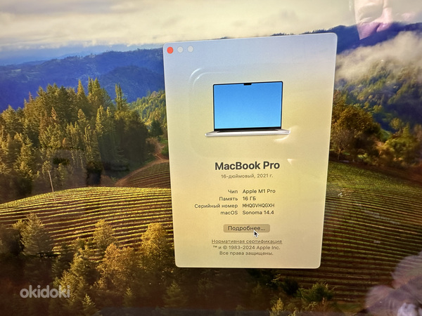 Macbook Pro 16" M1 Pro 16Gb / 512GB / RUS 2021 / silver (foto #4)