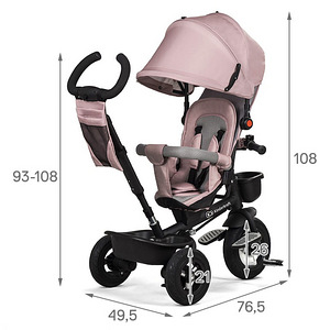 Lapsevanker Kinderkraft Pink AVEO (4 foto / 10)