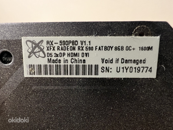 XFX RX 590 Fatboy Fatboy OC+ 8 ГБ GDDR5 (фото #6)
