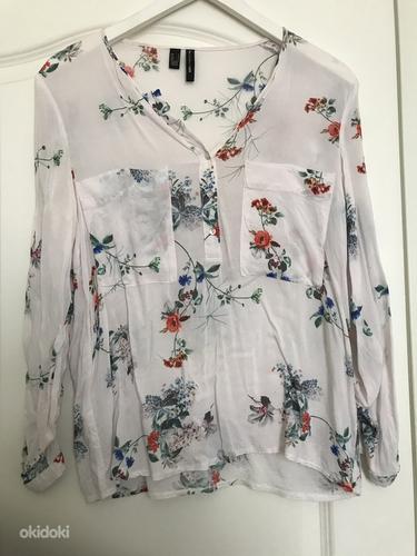 Zara вискозная блузка для женщин среднего размера (фото #1)