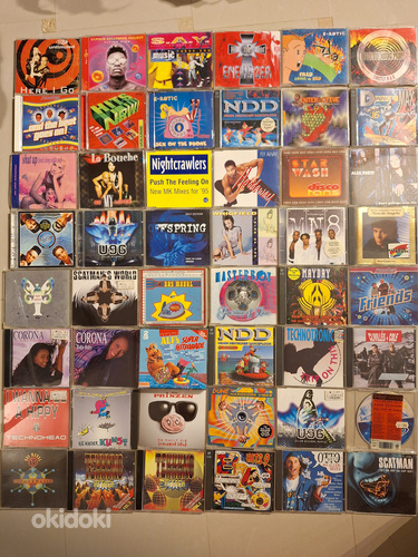 50 CD с танцевальной музыкой 90-х
