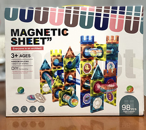 Magnetiline konstruktor “ Magnetic sheet” 98 pcs (1 foto / 3)