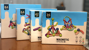 Konstruktor ”Magnetic sticks ” 36 pcs, alates 3+ (1 foto / 3)