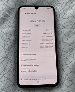 Samsung Galaxy A34 5G 6+128GB Black (5 foto / 6)