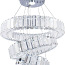 CLAIRDAI moodne LED-lühter, kristall-lühter, kolme rõngaga (foto #3)