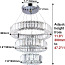 CLAIRDAI современная светодиодная люстра, хрустальная люстра, с тремя кольцами (фото #4)