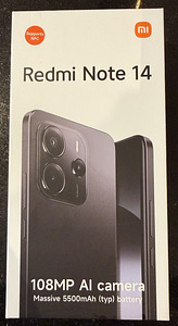 Xiaomi Redmi Note 14 Midnight black 256GB - uus, karbis (1 foto / 5)