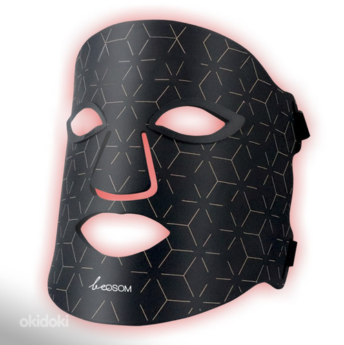 LED valgusteraapia mask näole Be OSOM Led Facial Mask Must (foto #1)