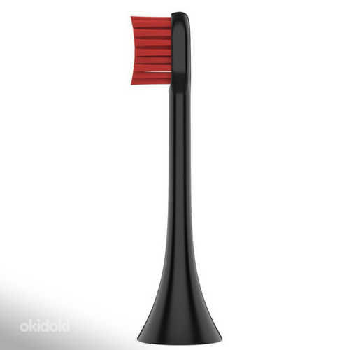 Зубная щетка oSOM Розовая/Черная, с насадкой для чистки лица/массажем (фото #5)