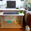 Computer desk with wheels, foot support, and slide-out tray (foto #2)