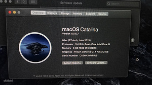 iMac 27" 2013 3,4/8/1Тб. (1 фото из 6)