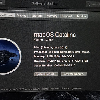 iMac 27" 2013 3,4/8/1Тб.