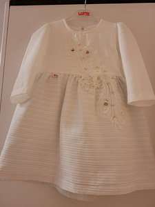 Valge elegantne kleit 98 suurus (2 foto / 2)