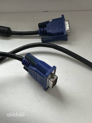Кабель ATcom VGA 2 феррита, черно-синий (фото #2)