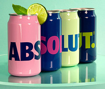 ABSOLUT алюминиевые банки для напитков и коктейлей