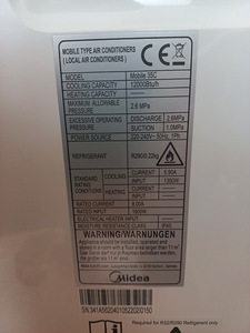 konditsioneer Midea Mobile 35C (5 foto / 8)