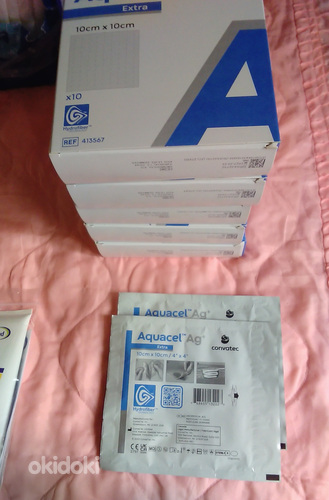 Müügil on meditsiinilised hõbeplaasterid Aquacel Ag+ "