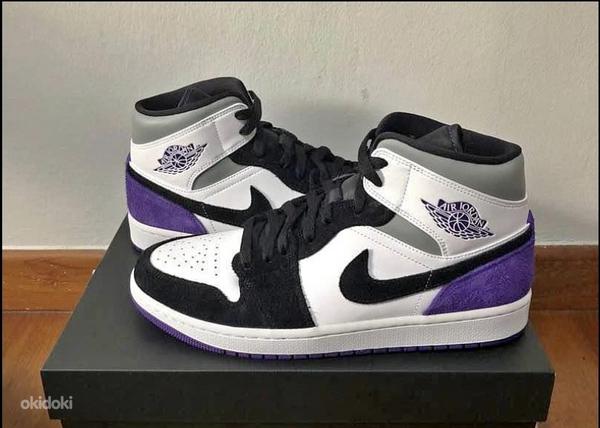 Jordan 1 mid se purple (фото #1)