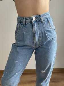 Mom jeans high waist/ джинсы мом с высокой посадкой