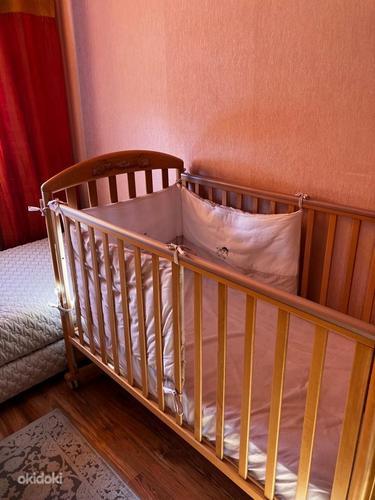 Продается детская кроватка-люлька в очень хорошем состоянии. (фото #4)
