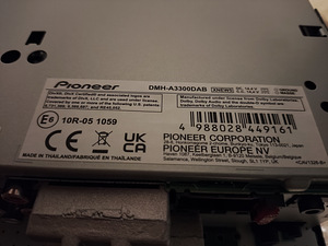 Auto raadio/multimeedia Pioneer DMH-A3300DAB 2DIN (5 foto / 10)