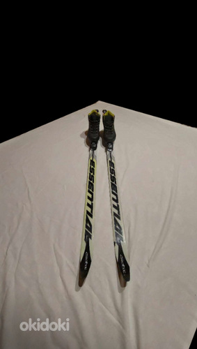 Детские беговые лыжи (150см) + лыжные ботинки (38см) (фото #2)