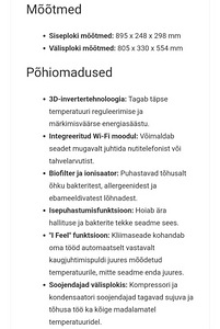 Õhksoojuspump Vivax Y Design ( UUS pakendis ) sise ja välis (4 foto / 5)