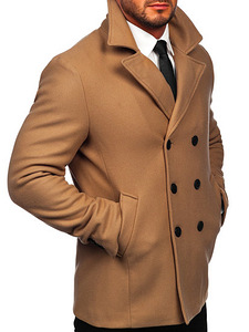 !СКИДКА! Мужское пальто с двумя рядами пуговиц
