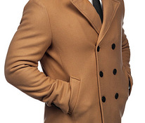 !СКИДКА! Мужское пальто с двумя рядами пуговиц