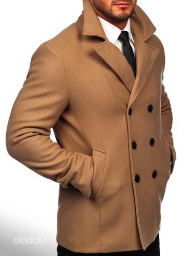 !СКИДКА! Мужское пальто с двумя рядами пуговиц, XXL (фото #1)