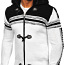 !СКИДКА! Черно-белый свитер с молнией и капюшоном (фото #1)