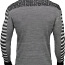 Серый полосатый мужской свитер (фото #2)