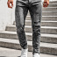 Черные джинсы с эффектом потертости 33L (фото #3)