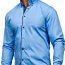 !СКИДКА! Синяя элегантная рубашка с длинными рукавами (фото #2)