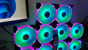 Aigo 12 ventilaatorid + controller + pult (1 foto / 4)