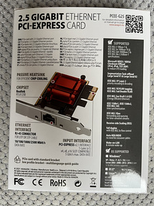 Axagon PCIe Ethernet-adapter võrgukaart (2 foto / 2)