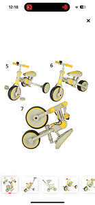 Laste kolmerattaline jalgratas varikatusega "Trike Fix V4" (3 foto / 3)