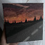 Картина "Дорога на закате" на холсте акриловыми красками. (фото #3)