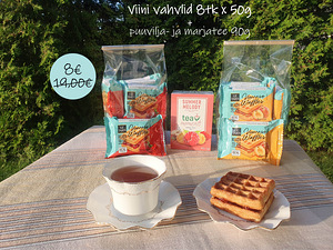 Viini vahvlid 8 tk 50g tk + puuvilja- ja marjatee 90g (1 foto / 1)