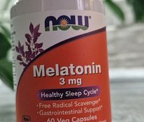 NOW Foods, Мелатонин, 3 мг, 60 kapslit
