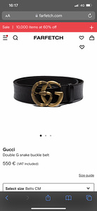 Gucci Double G snake buckle belt (2 foto / 4)