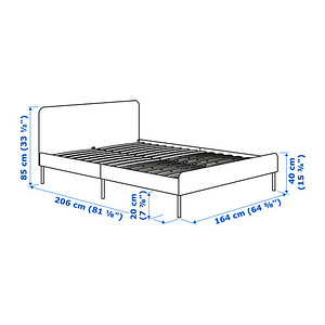 IKEA voodi 160x200 madratsiga (komplekt) (5 foto / 8)