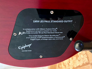 EPIPHONE 1959 Les Paul Aged Dark Burst (Limited Edition) (3 foto / 8)